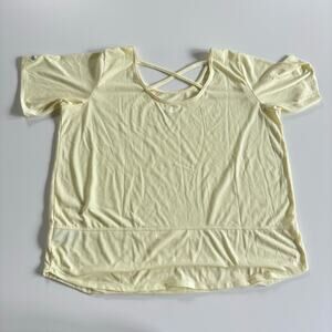 Columbia Women’s 2X Top Athletic Yellow Short‎ Sleeve